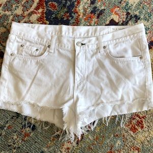 Rag and Bone Cutoff White Denim Shorts- Size 31